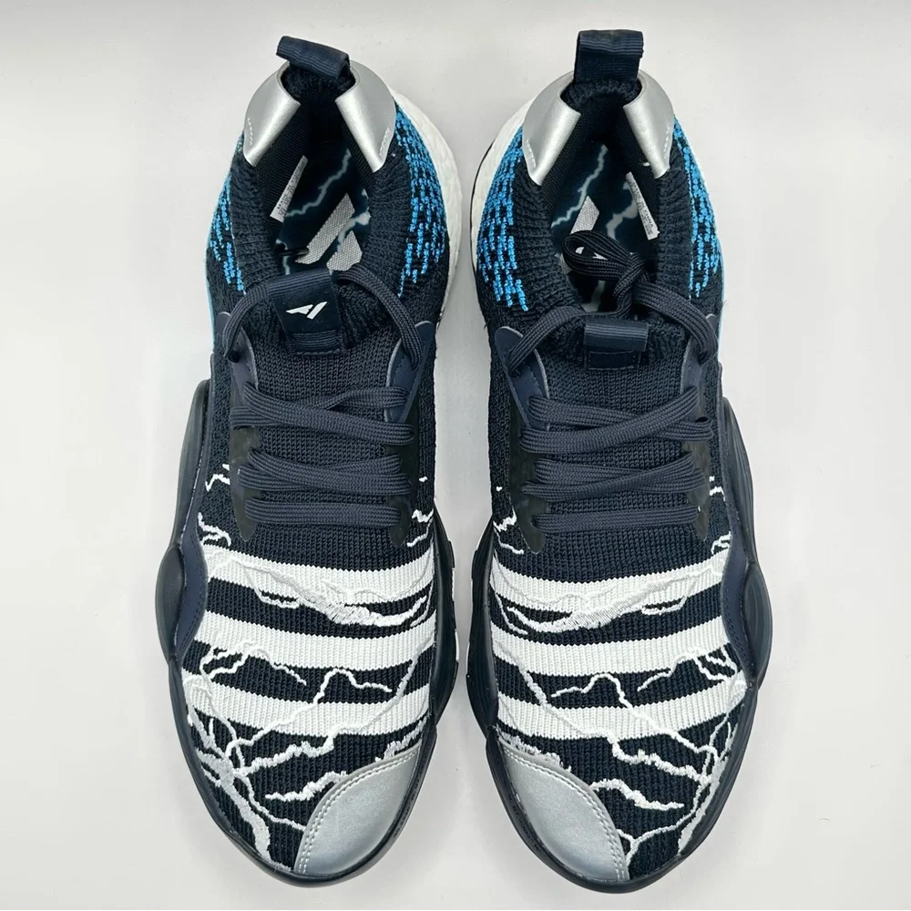 Men’s Adidas Trae Young Basketball Sneakers Blue WhiteSize 11 Sneakers ID2210 - Picture 10 of 11